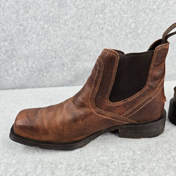 Ariat Chelsea Boots Mens Size 10 EE Rambler Brown Leather Western Cowboy Ankle main image 6